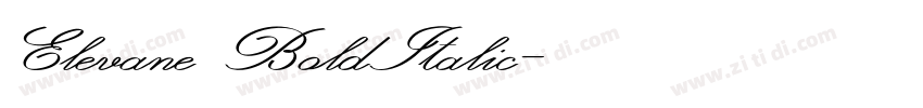 Elevane BoldItalic字体转换 Elevane BoldItalic字体转换